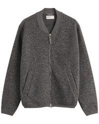 Universal Works - Wool Fleece Zip Bomber - Lyst