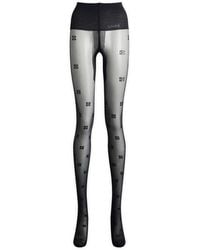Ganni - Butterfly Lace Tights - Lyst