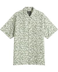 A.P.C. - Roy Wave Print Shirt Sleeve Shirt - Lyst