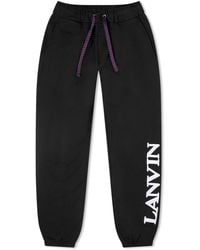 Lanvin - X Future Embroidered Logo Sweat Pants - Lyst