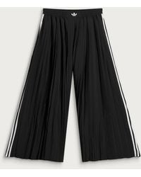 adidas - Pleated Wide Leg Track Pants - Lyst