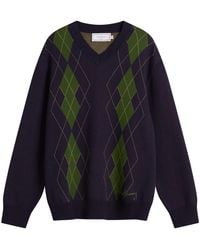 House Of Sunny - Argyle Jumper - Lyst
