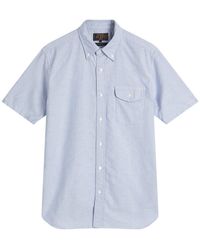 Beams Plus - Button Down Short Sleeve Oxford Shirt - Lyst