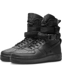 lyst nike sf air force 1 boot in nero per gli uomini. lyst nike sf air force 1 boot in nero per gli uomini.