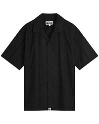 A Bathing Ape - Embroidery Open Collar Ss Shirt - Lyst