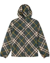 Burberry - Ekd Logo Check Hooded Jacket - Lyst