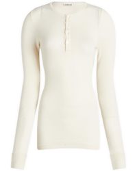 AURALEE - Organic Soft Rib Pullover - Lyst