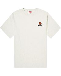 KENZO - Paris Boke Flower Crest T-Shirt Pale - Lyst