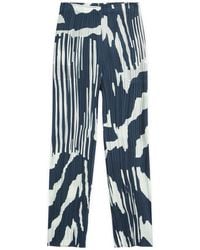 Pleats Please Issey Miyake - Refraction Print Pleated Trousers - Lyst