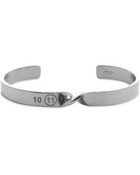 Maison Margiela - Twisted Number Logo Bangle - Lyst