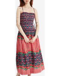 farm rio cotton cut out midi dress Grey Blue Cut Out Midi Dress – FARM Rio