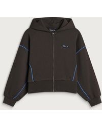 Tala - Piped Cocoon Zip Through Hoodie - Lyst