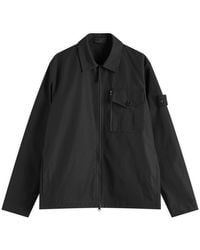 Stone Island - Ghost Piece Weatherproof Canvas Shirt Jacket - Lyst