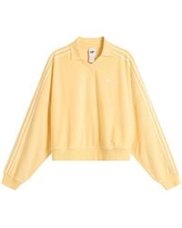 adidas - Terry Towel V Neck Polo Top - Lyst