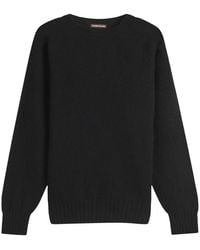 YMC - Suedehead Crew Neck Jumper - Lyst