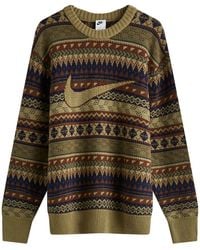 Nike - Apparel Life Fair Isle Sweater - Lyst
