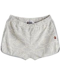 A Bathing Ape - Neon Camo Jacquard Shorts - Lyst