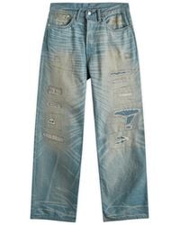RRL - Vintage 5 Pocket Selvedge Relaxed Fit Jeans - Lyst