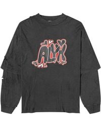 1017 ALYX 9SM - Oversized Needle Punch Graphic T-Shirt - Lyst