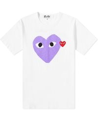 COMME DES GARÇONS PLAY - Heart Colour Heart T-Shirt - Lyst