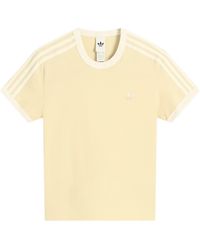 adidas - 3 Stripe Short Sleeve T-Shirt - Lyst