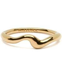 Missoma - Molten Wave Stacking Ring - Lyst