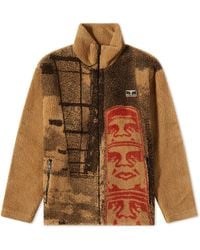 Napapijri - X Obey Jacquard Fleece Jacket - Lyst