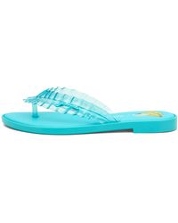 Melissa - X Ganni Leopard Flip Flop Slim - Lyst