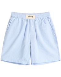 House Of Sunny - Seersucker Box Fit Shorts - Lyst