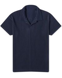 Homme Plissé Issey Miyake - Pleated Polo Shirt - Lyst