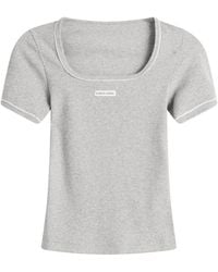 Marine Serre - Cute 70's Square Neck T-Shirt - Lyst