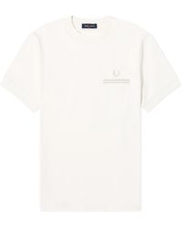 Fred Perry - Loopback Jersey T-Shirt - Lyst