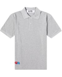 COMME DES GARÇONS PLAY - Invader Polo Shirt - Lyst