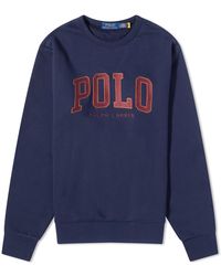 Polo Ralph Lauren - Polo College Logo Crew Sweat - Lyst
