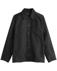 A.P.C. - Jeffray Herringbone Cotton Shirt Jacket - Lyst