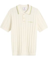 CASABLANCA - Tennis Boucle Polo Shirt - Lyst