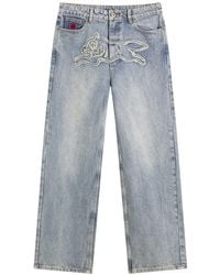 ICECREAM - Distressed Running Dog Denim Pants - Lyst