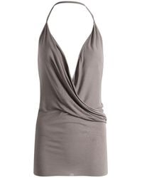 Rick Owens - Draped Open Back Top - Lyst