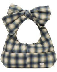 Damson Madder - Roo Check Tie Bag - Lyst
