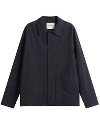 NN07 - Blaze Seersucker Shirt Jacket - Lyst