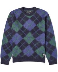 Neighborhood - Argyle Patterned Mohair Sweater - Lyst