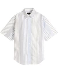Beams Plus - Oxford Button Down Half Sleeve Shirt - Lyst