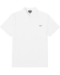 A.P.C. - Carter Logo Polo Shirt - Lyst