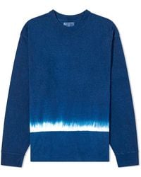 Blue Blue Japan - Japan Itajime Slub Long Sleeve T-Shirt - Lyst