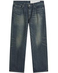 Neighborhood - Washed Denim Dp Wide Jeans - Lyst