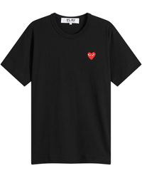 COMME DES GARÇONS PLAY - Basic Logo T-Shirt - Lyst