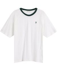 Ami Paris - Mercerised Jersey Adc T-Shirt - Lyst