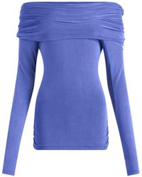 Peachy Den - The Kylie Cold Shoulder Top - Lyst