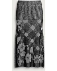 PAOLINA RUSSO - Illusion Knit Long Skirt - Lyst