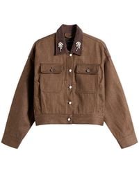 Simone Rocha - Cropped Utility Pocket Workwear Jacket - Lyst